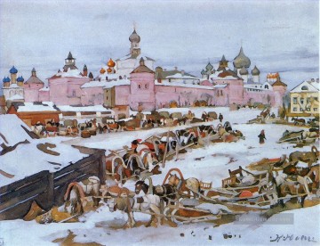 der rostow kremlin 1916 Konstantin Yuon Russisch Ölgemälde
